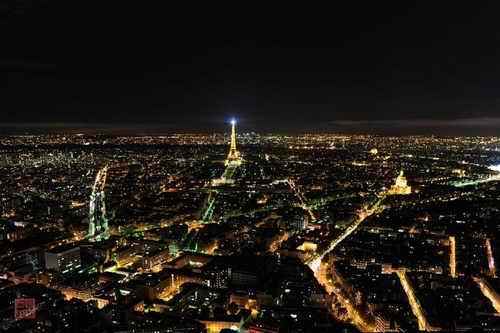 登上高楼看最美的巴黎夜景