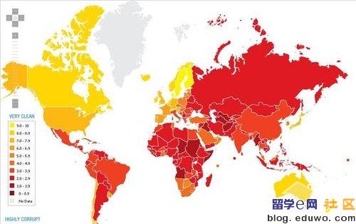 最新 全球清廉指数排行榜公布 中国排名78（图）